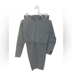 Grey Workout Set Size XL with thumbhole